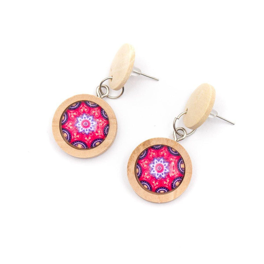 Wood earrings for women ER-101-MIX-5