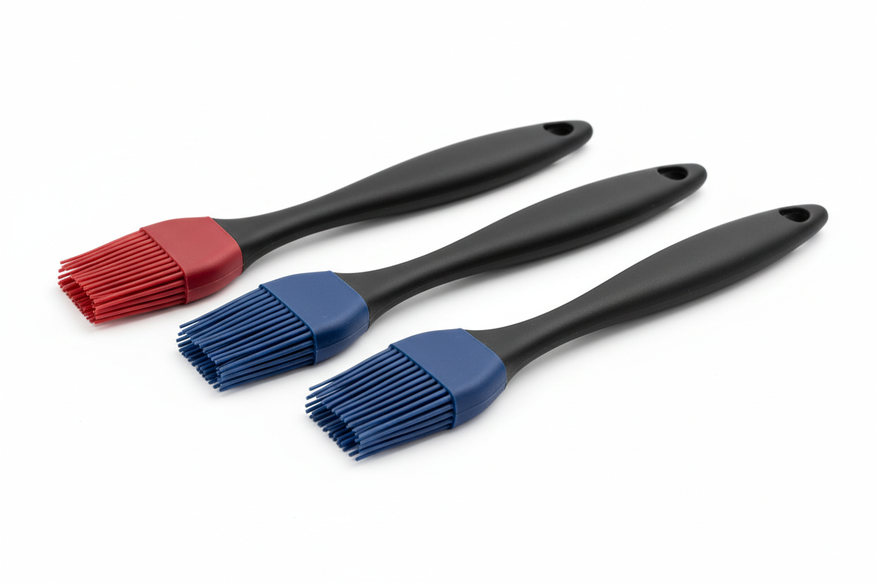 Conjunto de 3 Pincéis de Silicone para Cozinha