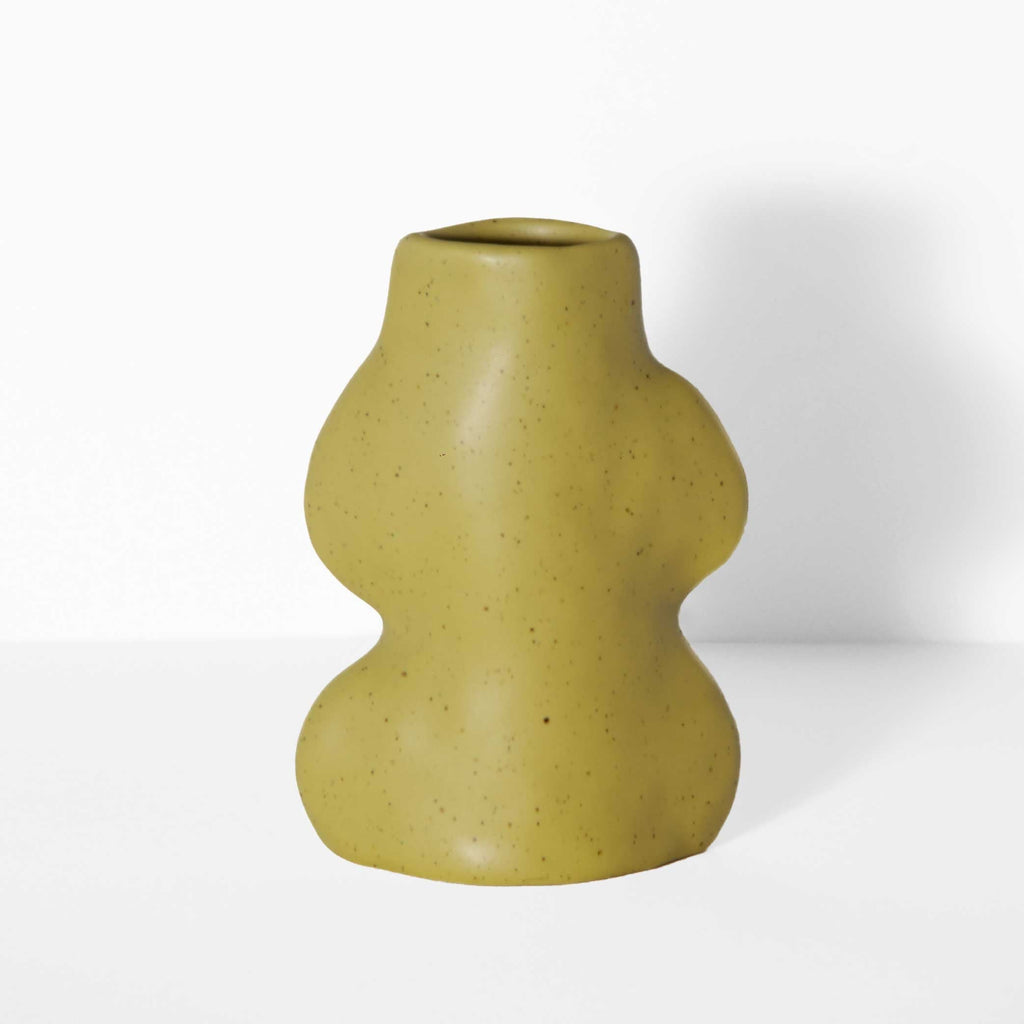 Fluxo Ceramic Vase -  Small Pistachio Green
