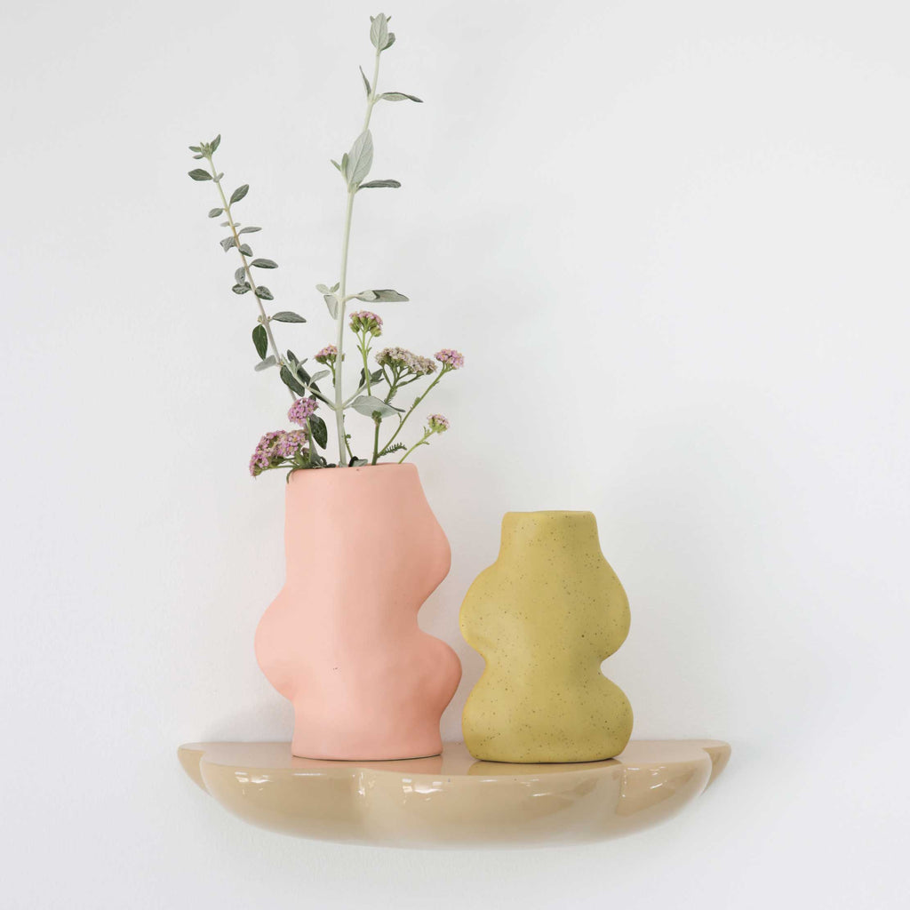 Fluxo Ceramic Vase -  Small Pistachio Green