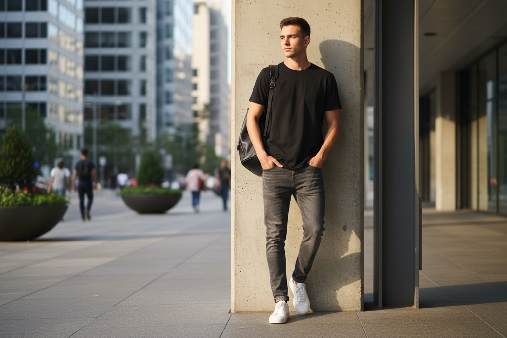 T-shirt Premium Preta - Look Urbano