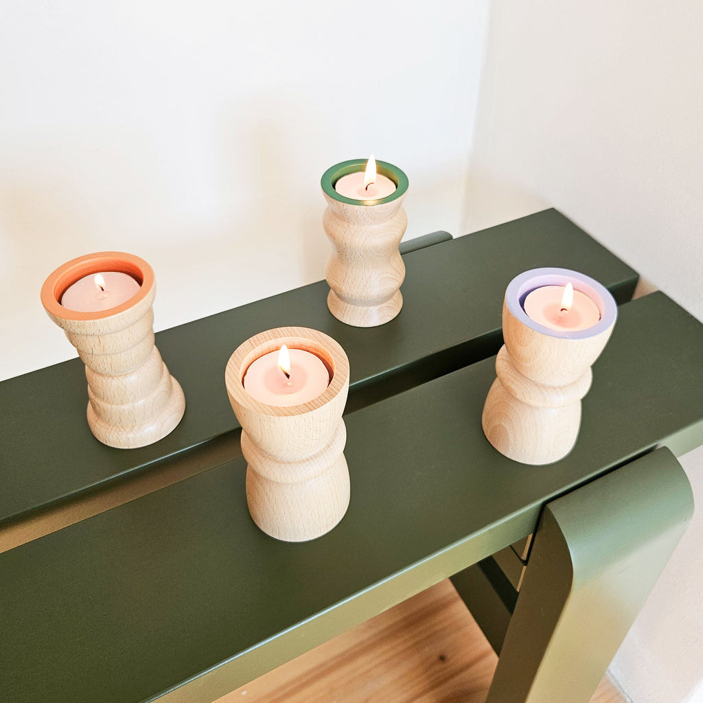 Vira 3 in 1 - Pure Wood III - Candle Holder / Tea Light Holder / Vase