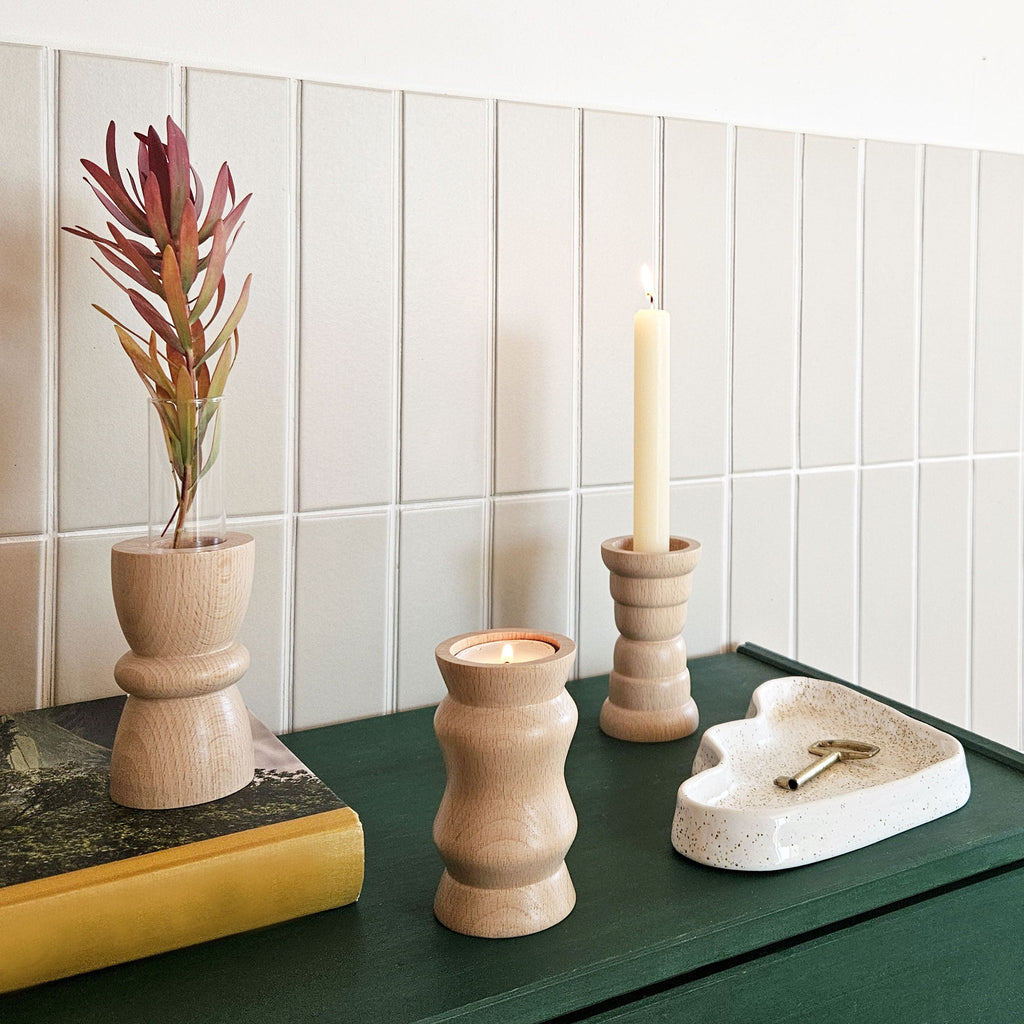 Vira 3 in 1 - Pure Wood III - Candle Holder / Tea Light Holder / Vase