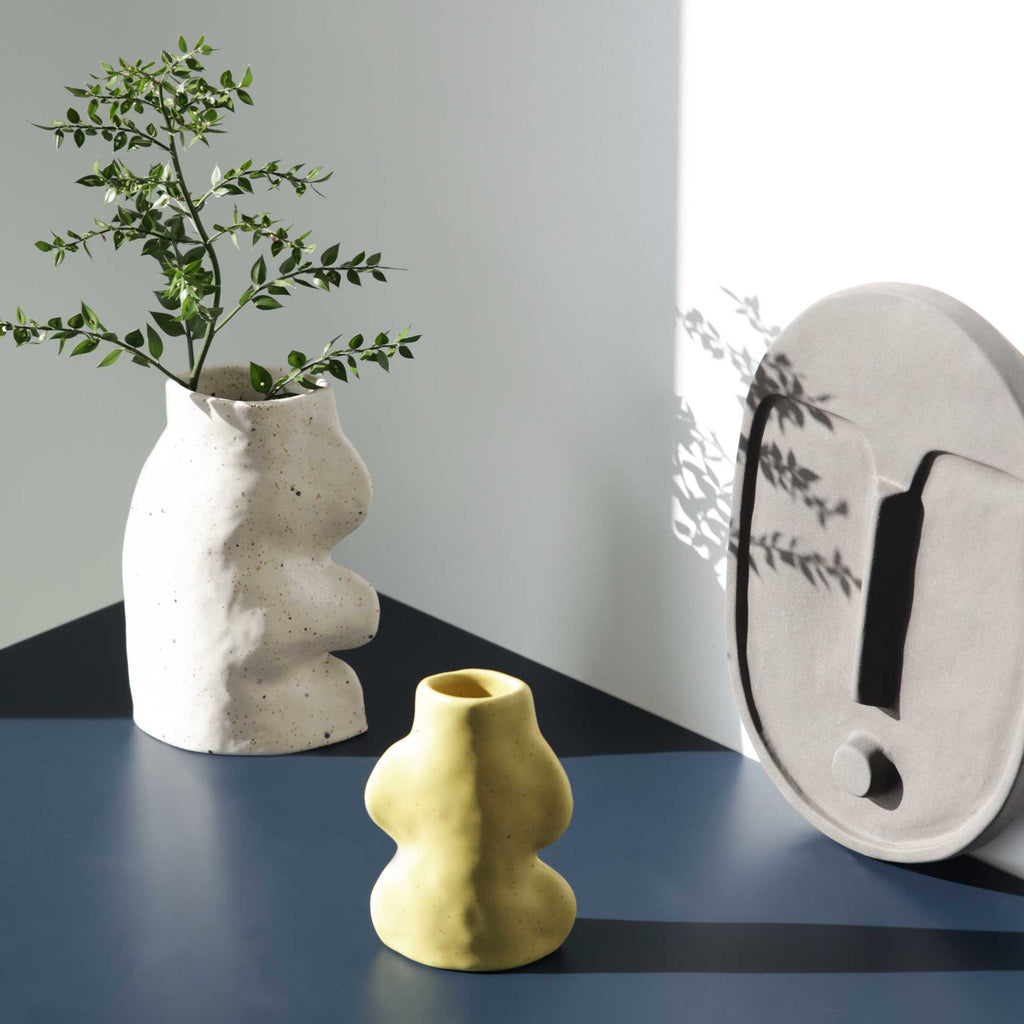 Fluxo Ceramic Vase -  Small Pistachio Green